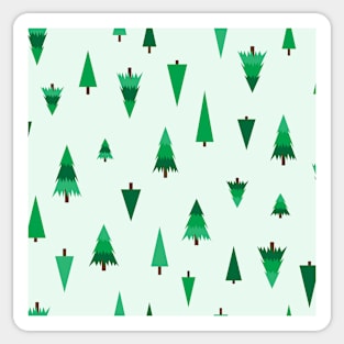 Pine trees on the hill Sticker